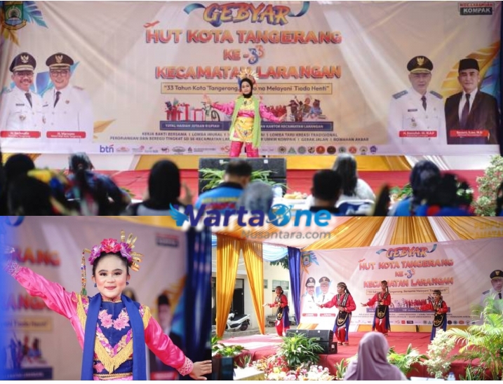 Peringati HUT Ke-33 Kota Tangerang, Kecamatan Larangan Meriahkan Semarak Lomba Tari Kreasi Tradisional