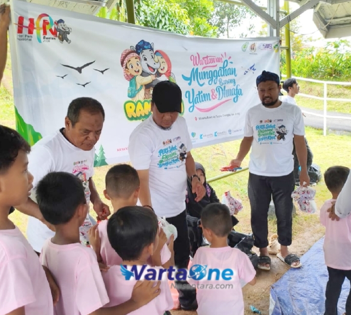 Berbagi Kebahagiaan di HPN 2026, PWI Cilegon Ajak Yatim Duafa Jalan-Jalan Jelang Ramadhan
