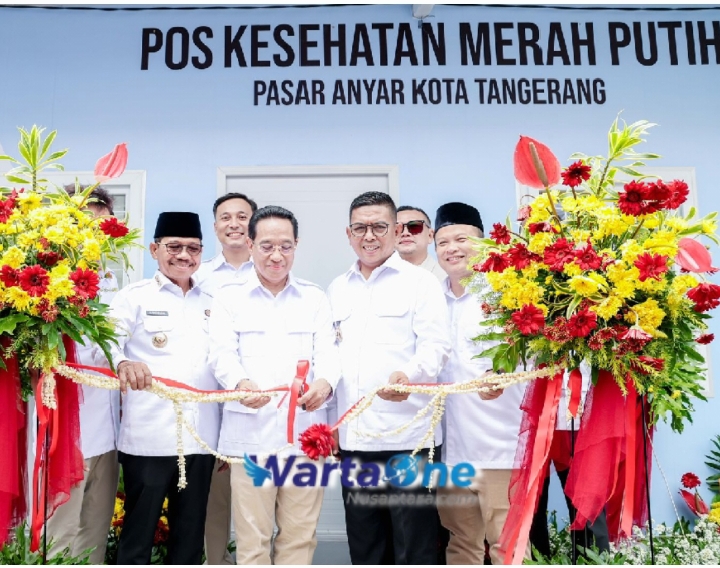 Resmikan di Pasar Anyar dan Ciledug, Wamenkes: Kota Tangerang Pelopor Nasional Pos Kesehatan Merah Putih di Pasar
