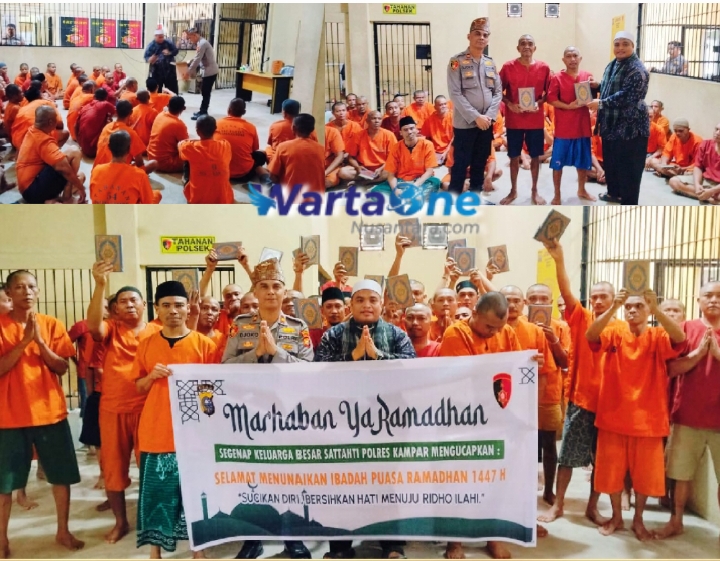 Sentuhan Rohani di Balik Jeruji, Sattahti Polres Kampar Gelar Silaturahmi dan Tausiyah Sambut Ramadhan