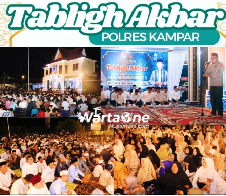 Polres Kampar Gelar Tabligh Akbar Jelang Ramadan 2026 Bareng UAS