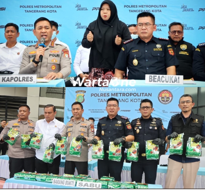 Polres Metro Tangerang Kota Berhasil Bongkar 25 Kg Narkotika Jenis Sabu Jaringan Internasional, Diselundupkan Pakai Alphard