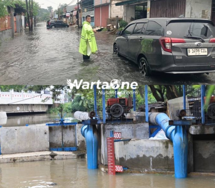 Peringatan Dini Banjir Kota Tangerang, Ketinggian Muka Air Sungai Didominasi Status Awas