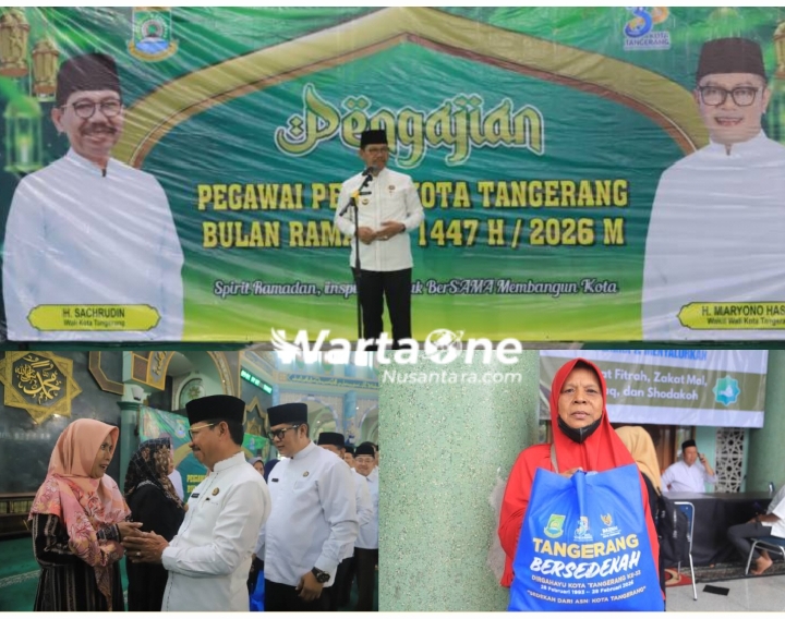 Peringati HUT ke-33, Pemkot Tangerang dan BAZNAS Salurkan 3.300 Paket Sembako