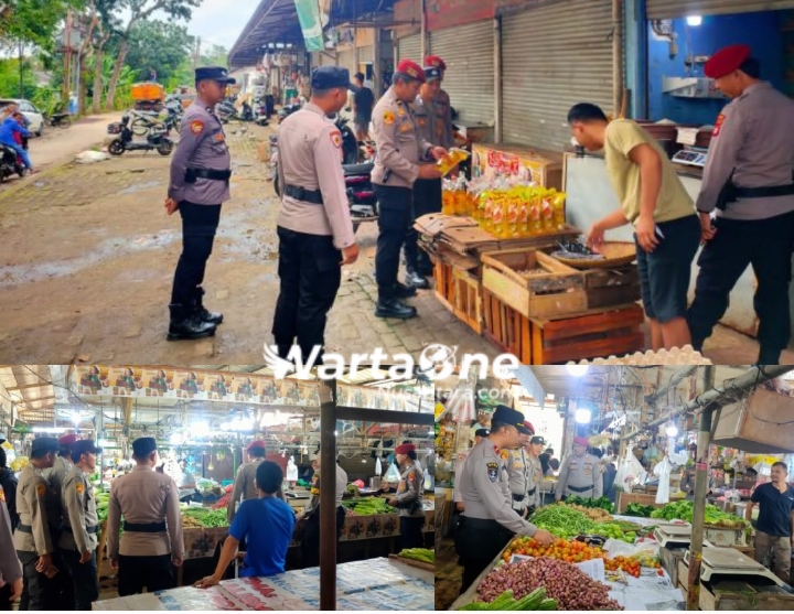 Pantau Stabilitas Harga, Polresta Tangerang Cek Harga Bapokting di Pasar Ciung Tigaraksa