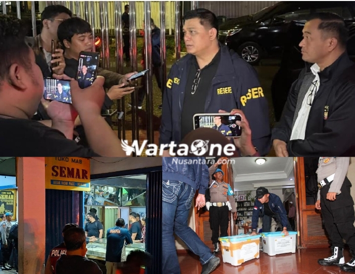 Dittipideksus Bareskrim Polri Geledah Toko Emas Semar, Sita Emas Batangan Terkait TPPU Rp25,8 Triliun