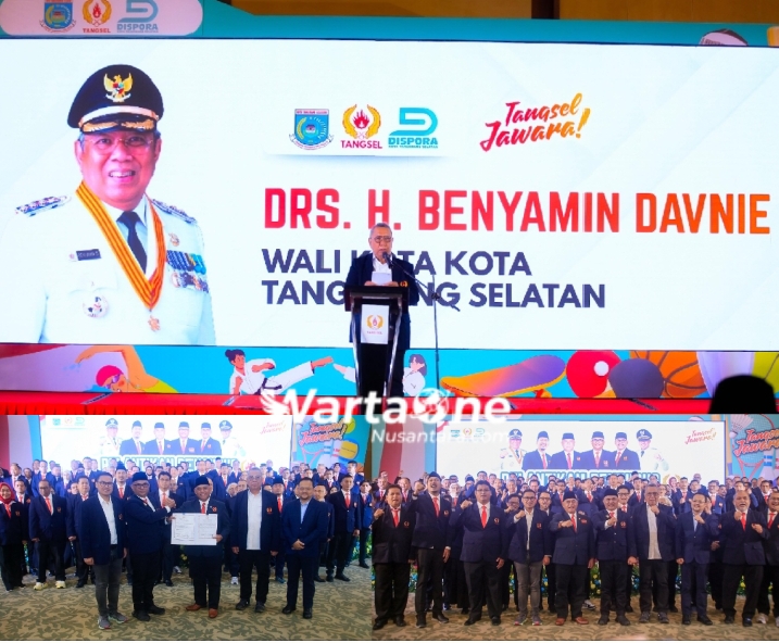 Pengurus KONI Tangsel 2025-2029 Resmi Dilantik, Benyamin: Sukseskan Porprov dan Raih Juara Umum
