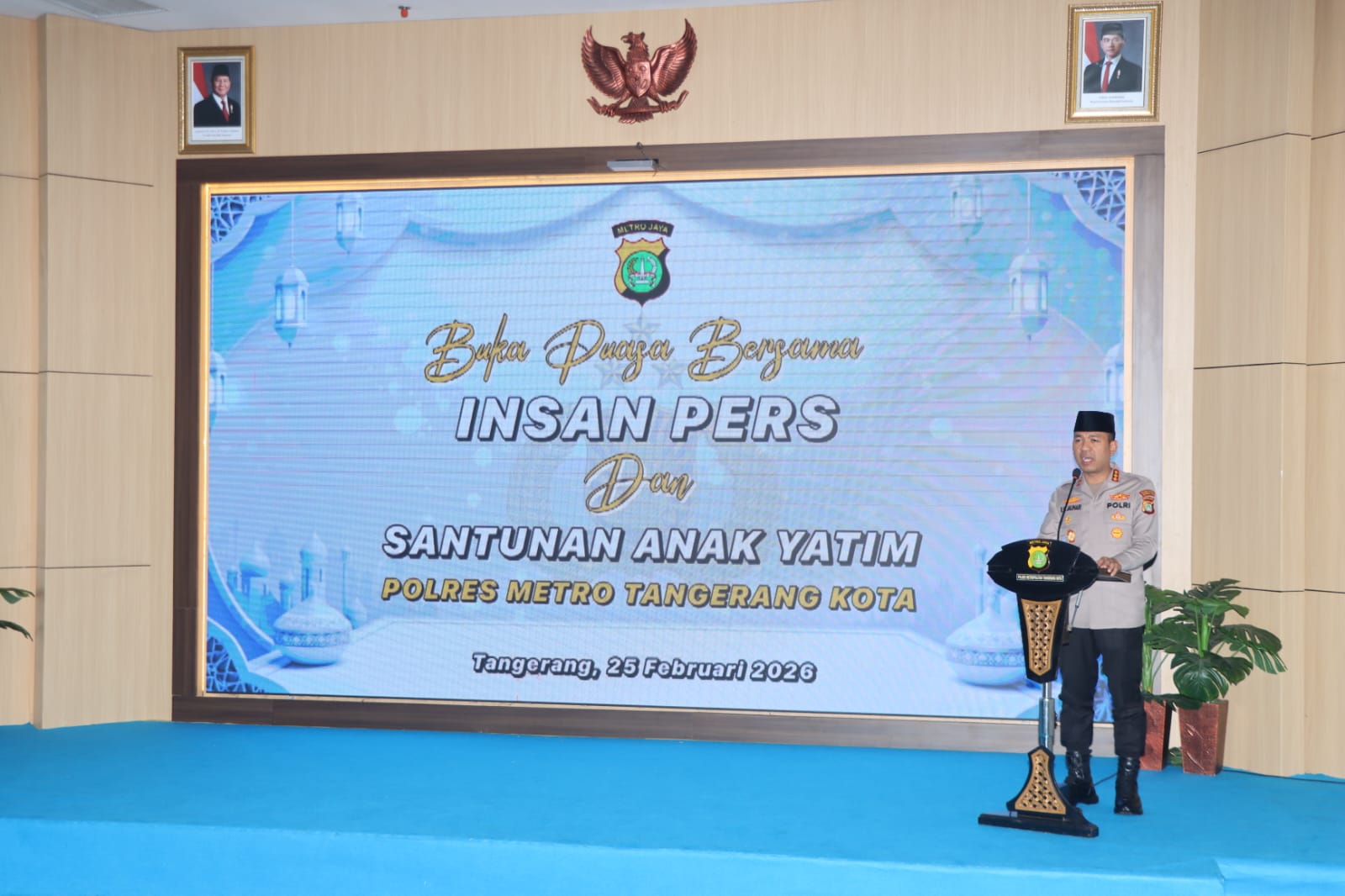 Perkuat Sinergi, Kapolres Tangerang Kota Buka Puasa Bersama Insan Pers dan Santuni Anak Yatim
