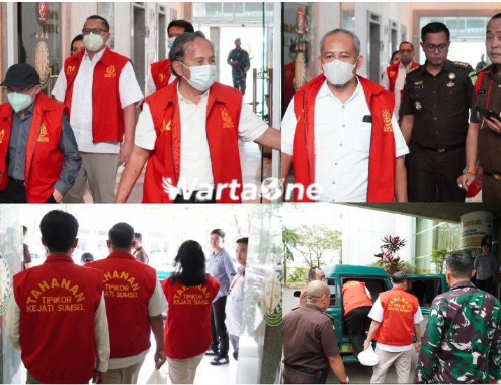 Kejati Sumsel Serahkan 6 Tersangka dan Barang Bukti Dugaan Tipikor Pemberian Fasilitas Pinjaman/Kredit dari Bank Plat Merah kepada PT BSS dan PT SAL