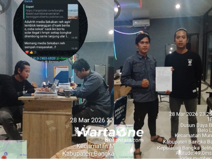 Hina Media Sebut ‘Sampah Masyarakat’, DRT Oknum Warga Mentok Resmi Dipolisikan