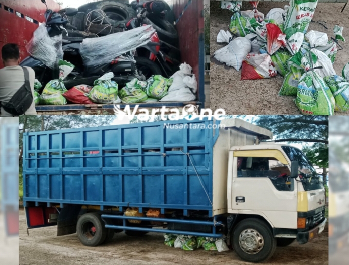 Satgas Tricakti Berhasil Gagalkan Upaya Penyelundupan Pasir Timah Ilegal, 18 Karung Disembunyikan di Bagian Bawah Kolong Sasis Truk