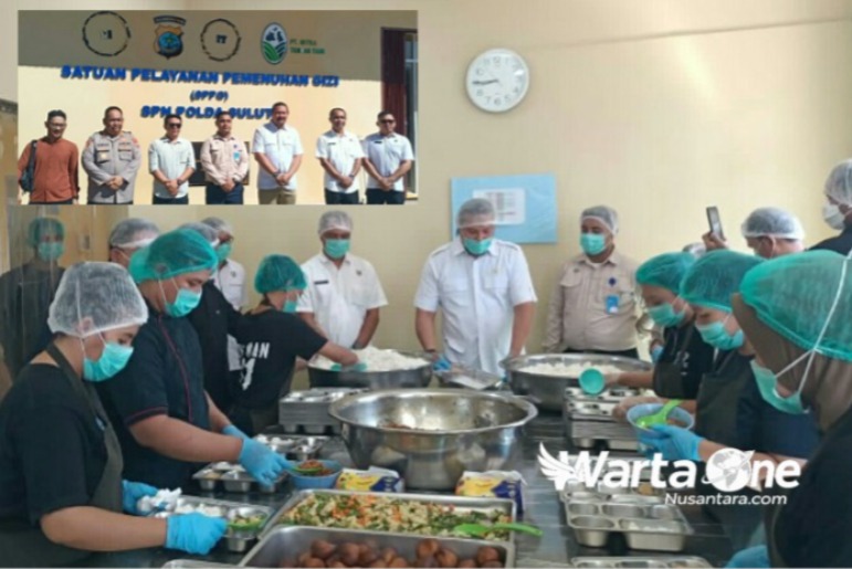 Pastikan Standar Gizi Optimal, Anggota Komisi III DPR RI Tinjau Dapur MBG di SPN Polda Sulut