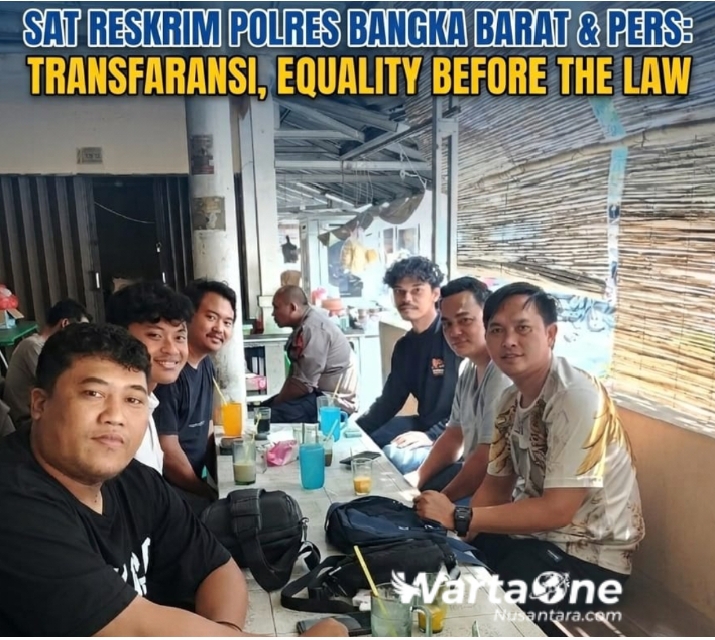 Jawab Equality Before the Law, Sat Reskrim Polres Bangka Barat dan Pers Siap Buka Ruang Informasi Publik