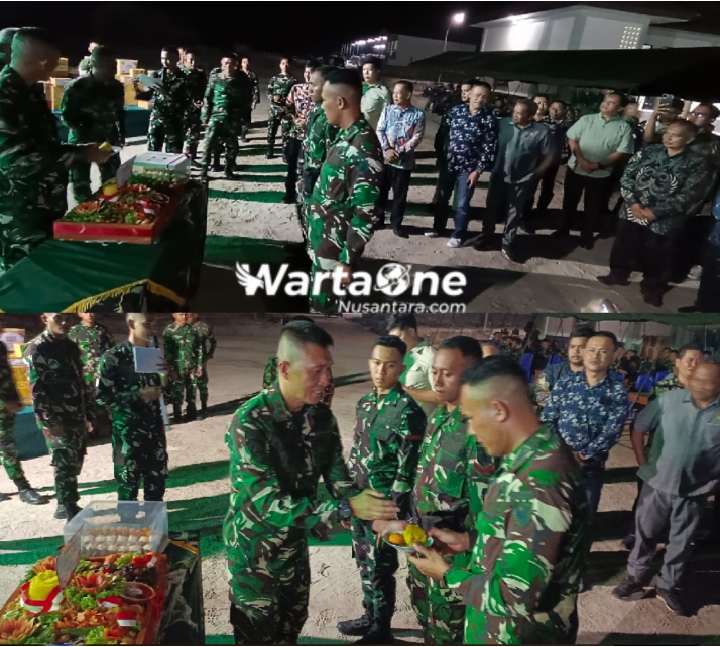 Batalyon Infanteri TP 845/KS Rayakan HUT Batalyon Ke-1 dengan Menggelar Kegiatan Panggung Prajurit