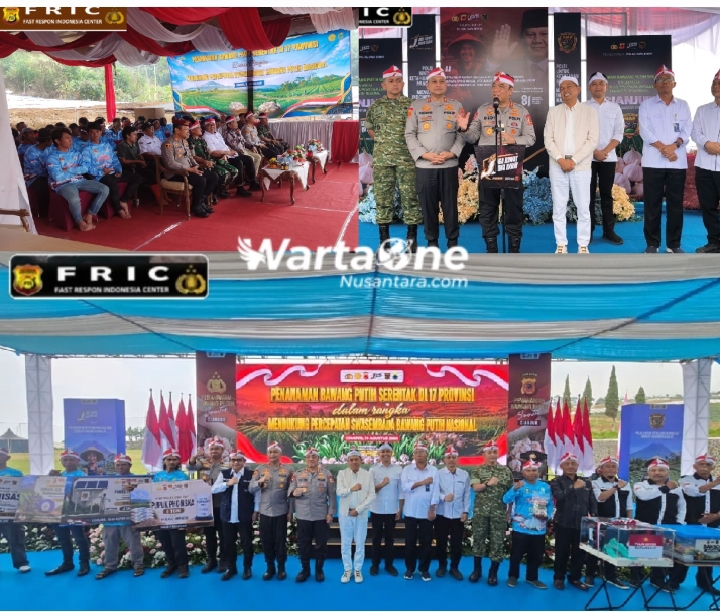 Wakapolri Berikan Bansos 1.000 Paket untuk 2 Gapoktan Bawang putih di Cianjur