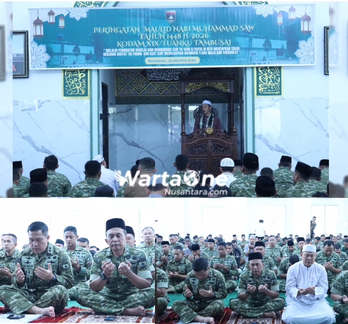 Peringati Maulid Nabi Muhammad SAW, Kodam XIX/Tuanku Tambusai Teguhkan Pengabdian Bersama Rakyat