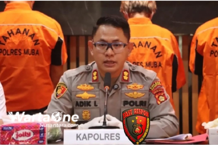 Kapolres Muba Tetapkan 3 Tersangka Pembakar Hutan dan Lahan, Satu Diantaranya Bakar Lahan 7 Hektare