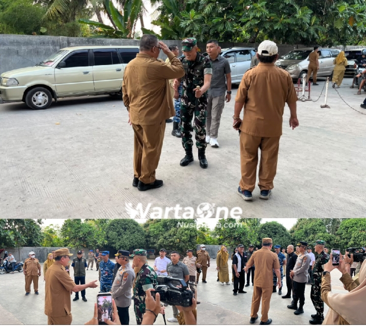 Danyonif TP 845/ Ksatria Satam Belitung bersama Forkopimda Tinjau Langsung ke Lapangan Terkait Permasalahan BBM di Wilayah Beltim