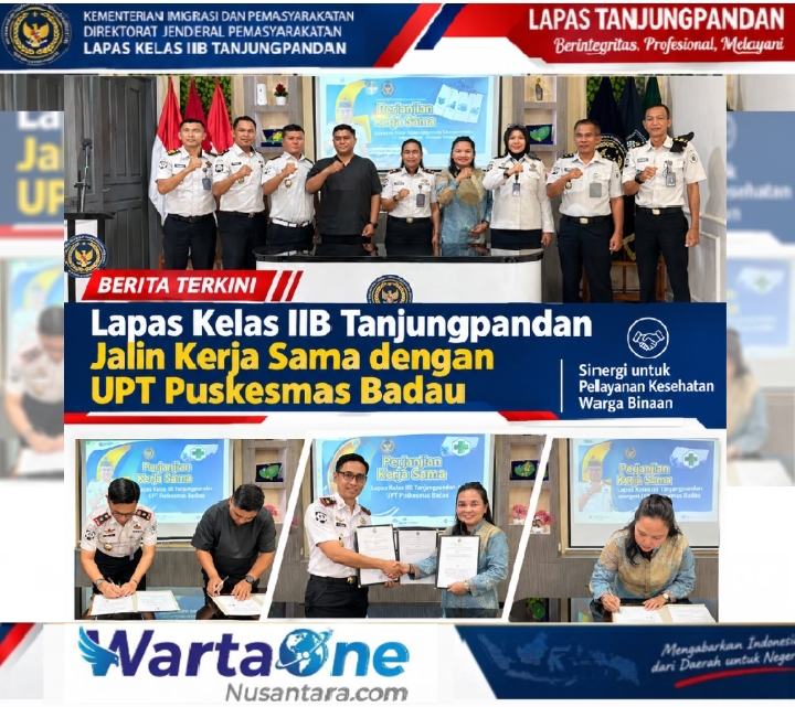 Lapas Kelas IIB Tanjungpandan Jalin Kerja Sama dengan UPT Puskesmas Badau