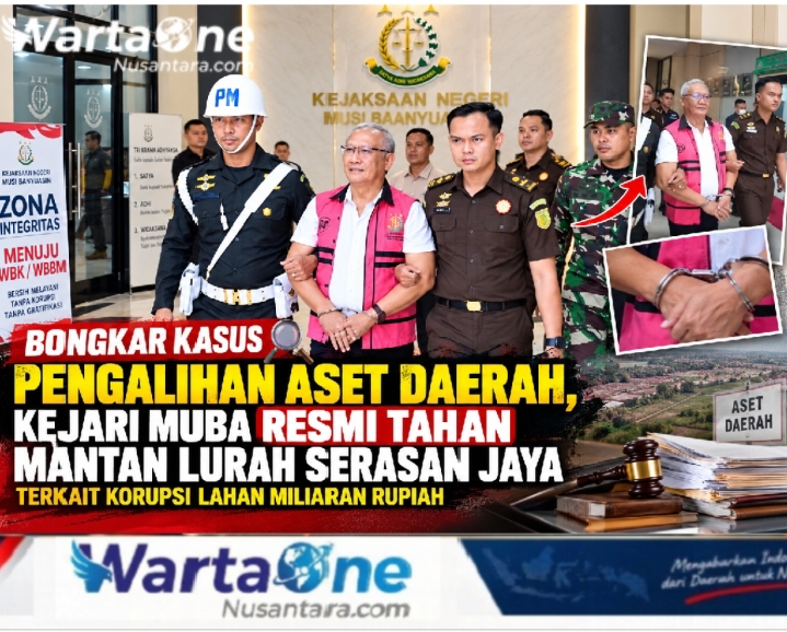 Bongkar Kasus Pengalihan Aset Daerah, Kejari Muba Resmi Tahan Mantan Lurah Serasan Jaya Terkait Korupsi Lahan Miliaran Rupiah