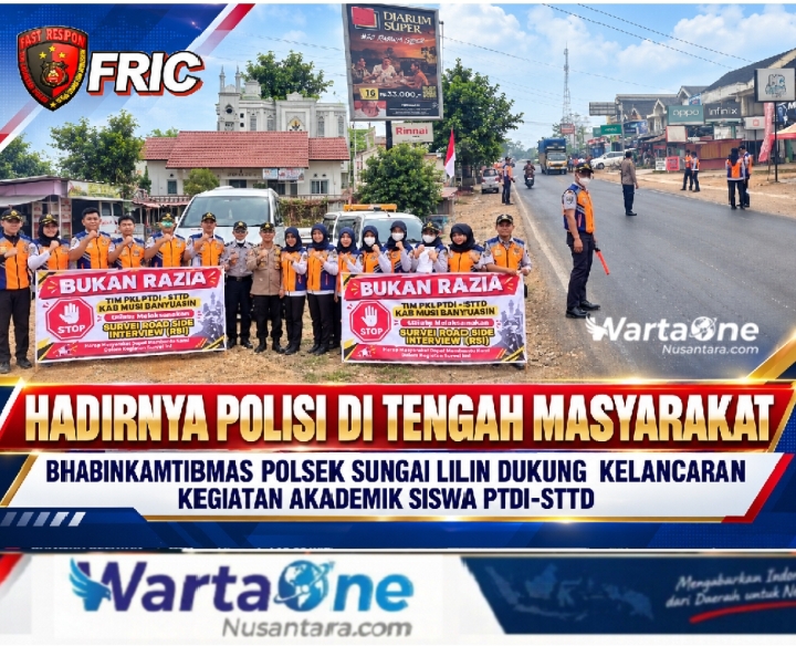 Hadirnya Polisi di Tengah Masyarakat: Bhabinkamtibmas Polsek Sungai Lilin Dukung Kelancaran Kegiatan Akademik Siswa PTDI-STTD
