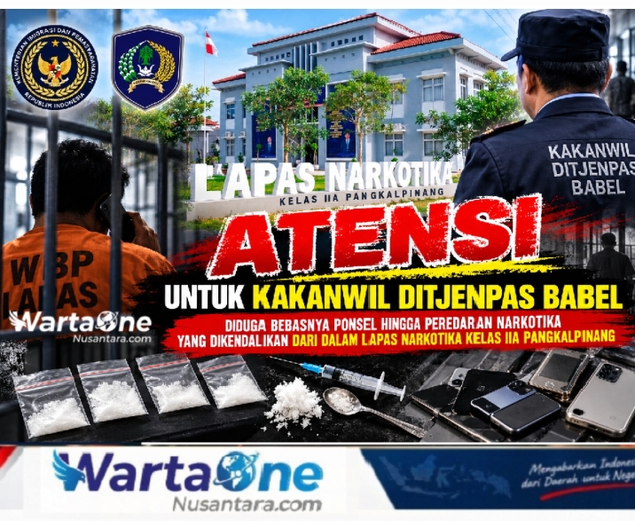 “Atensi” untuk Kakanwil Ditjenpas Babel, Diduga Bebasnya Ponsel Hingga Peredaran Narkotika yang Dikendalikan dari Dalam Lapas Narkotika Kelas IIA Pangkalpinang
