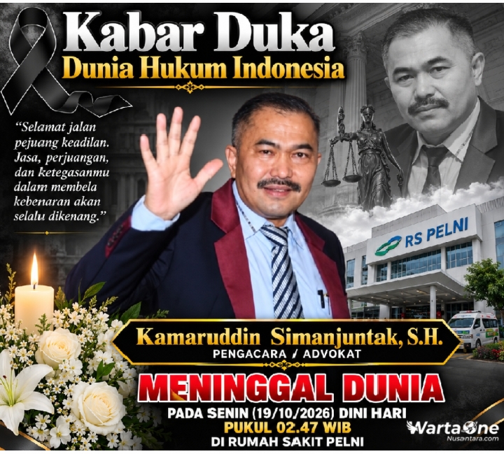 Kabar Duka Dunia Hukum Indonesia, Pengacara Kamaruddin Simanjuntak, S.H., Meninggal Dunia Dini Hari Pukul 02.47 WIB di Rumah Sakit PELNI