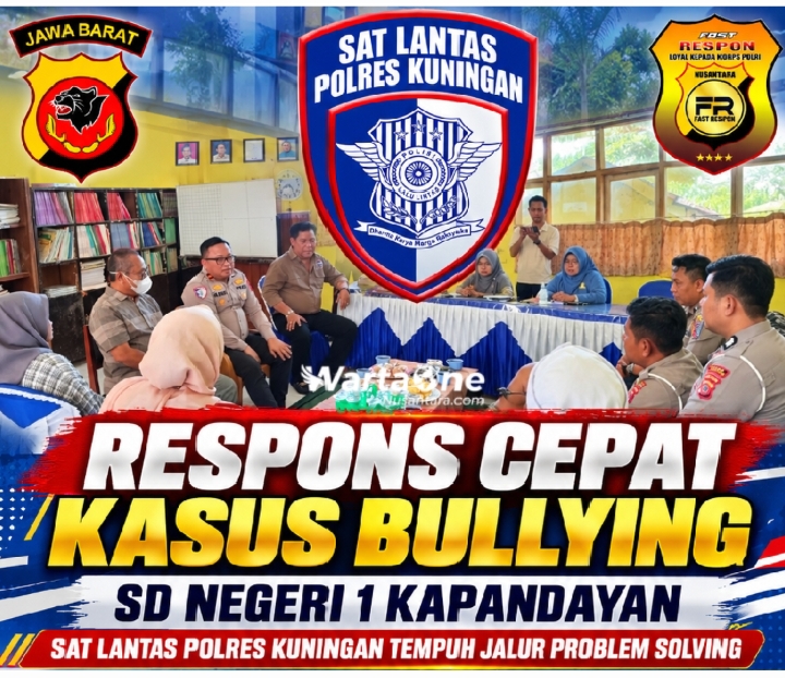 Respons Cepat Kasus Bullying di SD Negeri 1 Kapandayan, Sat Lantas Polres Kuningan Tempuh Jalur Problem Solving