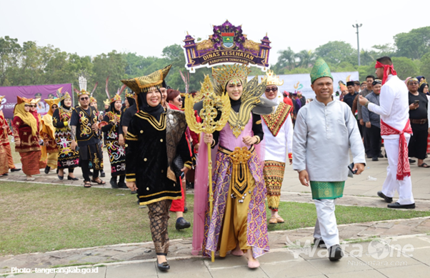 Puncak HUT Ke-394 Kabupaten Tangerang: Ratusan ASN Semarakkan Parade Budaya Nusantara
